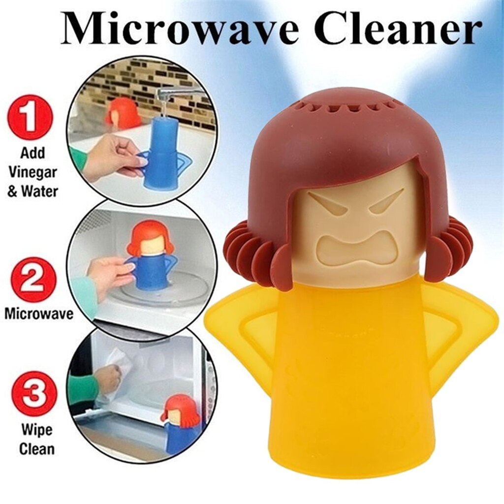 Lovely Microwave Oven Steam Cleaner Vinegar and Water Easy Cleaning Freezer