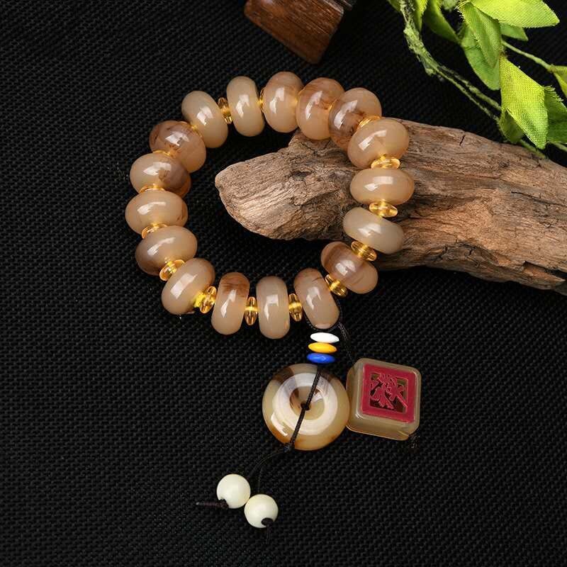 Abakus Perlen Armbinde männer Tibetischen Nachahmung Shofar Armbinde Glück Chakra Freundschaft Paar Armbinde Weiblichen Schmuck: C