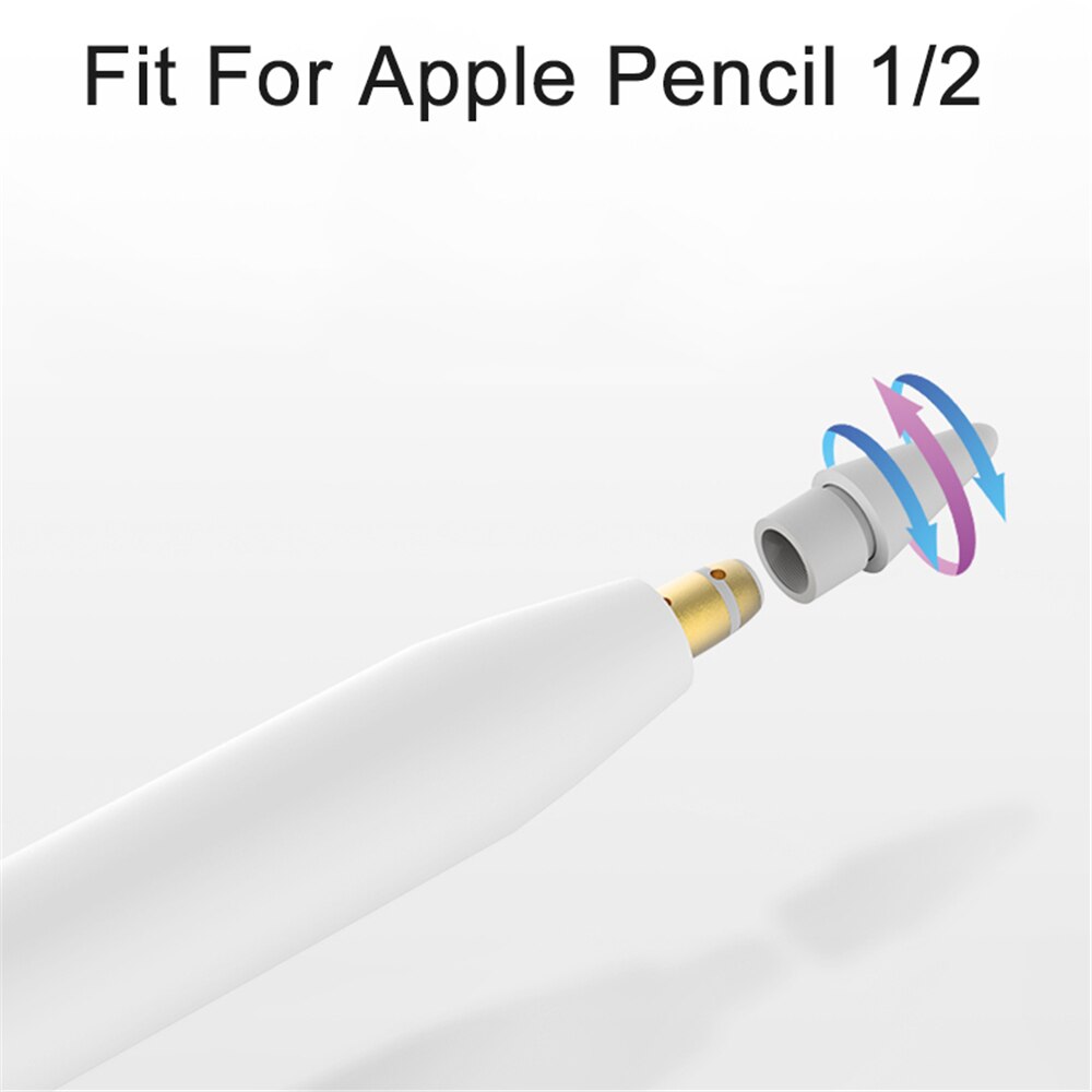 Punta de repuesto para Apple Pencil 1, 2, iPad Pro, lápiz táctil, reparación suave, duradero, novedad