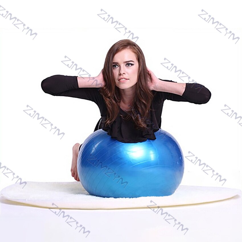 55cm/65cm/75cm Fitness Ball Household Exercise Massage Training Balance Fitball Yoga Pilates Workout Ball with Manual Inflator