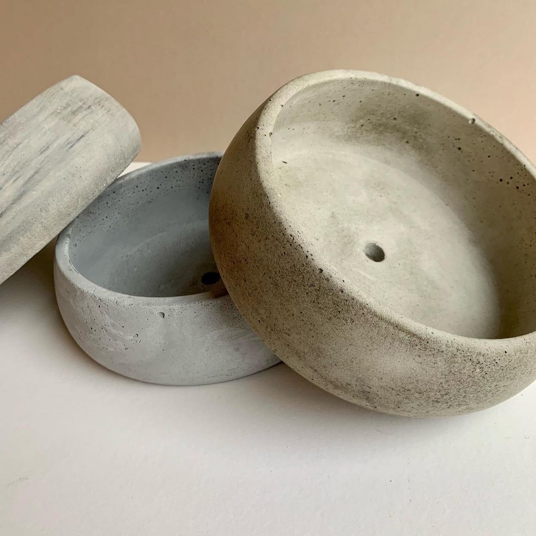 Maceta con forma de cuenco grande, moldes de hormigón para manualidades, maceteros de jardín de cemento, recipiente de almacenamiento grande, molde de silicona, herramientas artesanales para el hogar