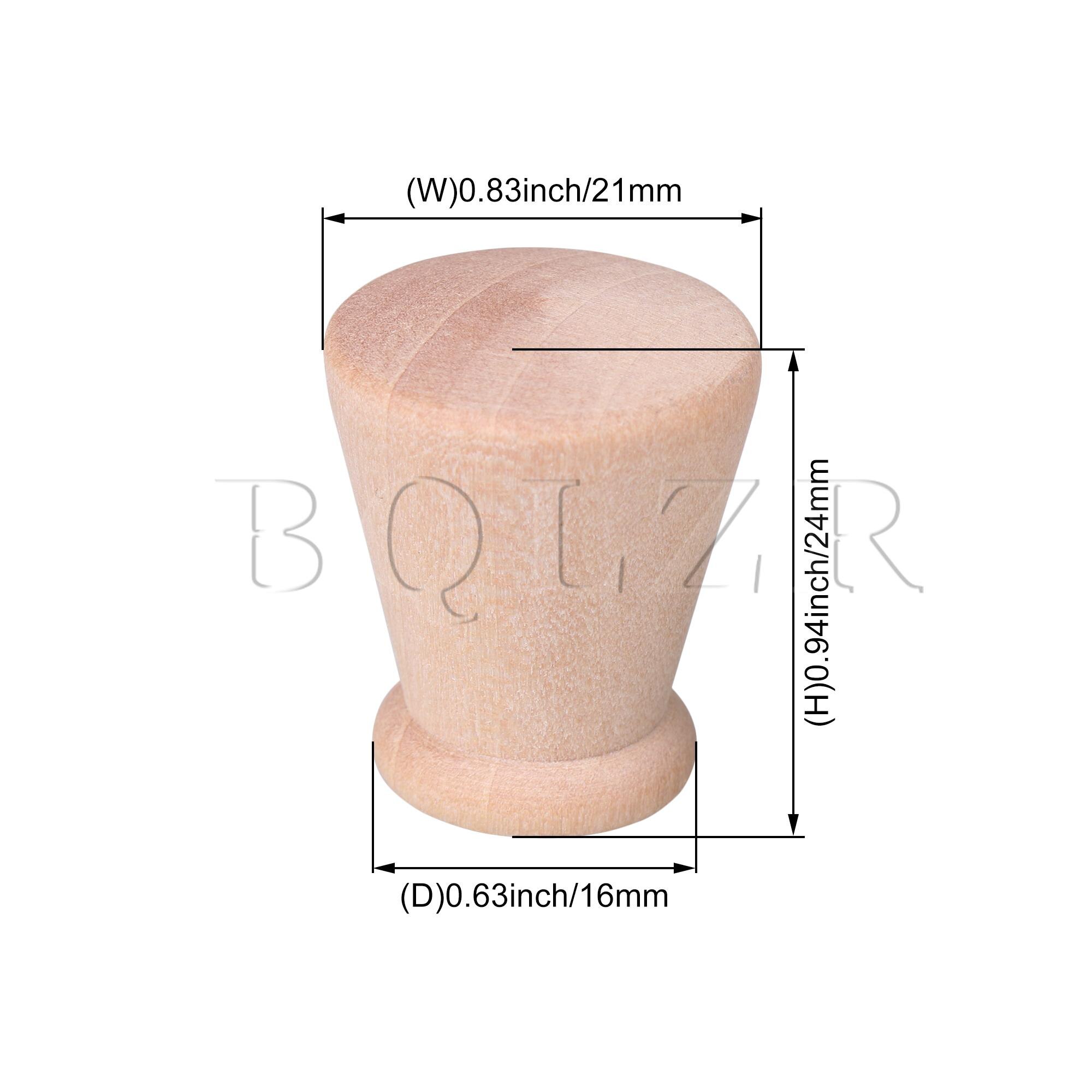 BQLZR Tapered Wooden Handle Unpainted Cupboard Cab... Grandado