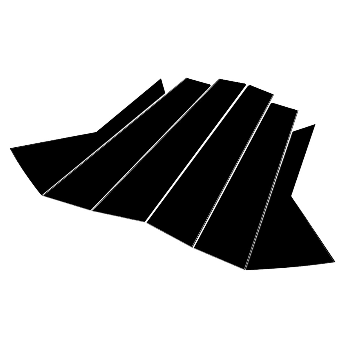 Car Exterior Door Window B C Pillar Mirror Plate Molding Cover Sticker Trim Chromium Styling For Hyundai Tucson