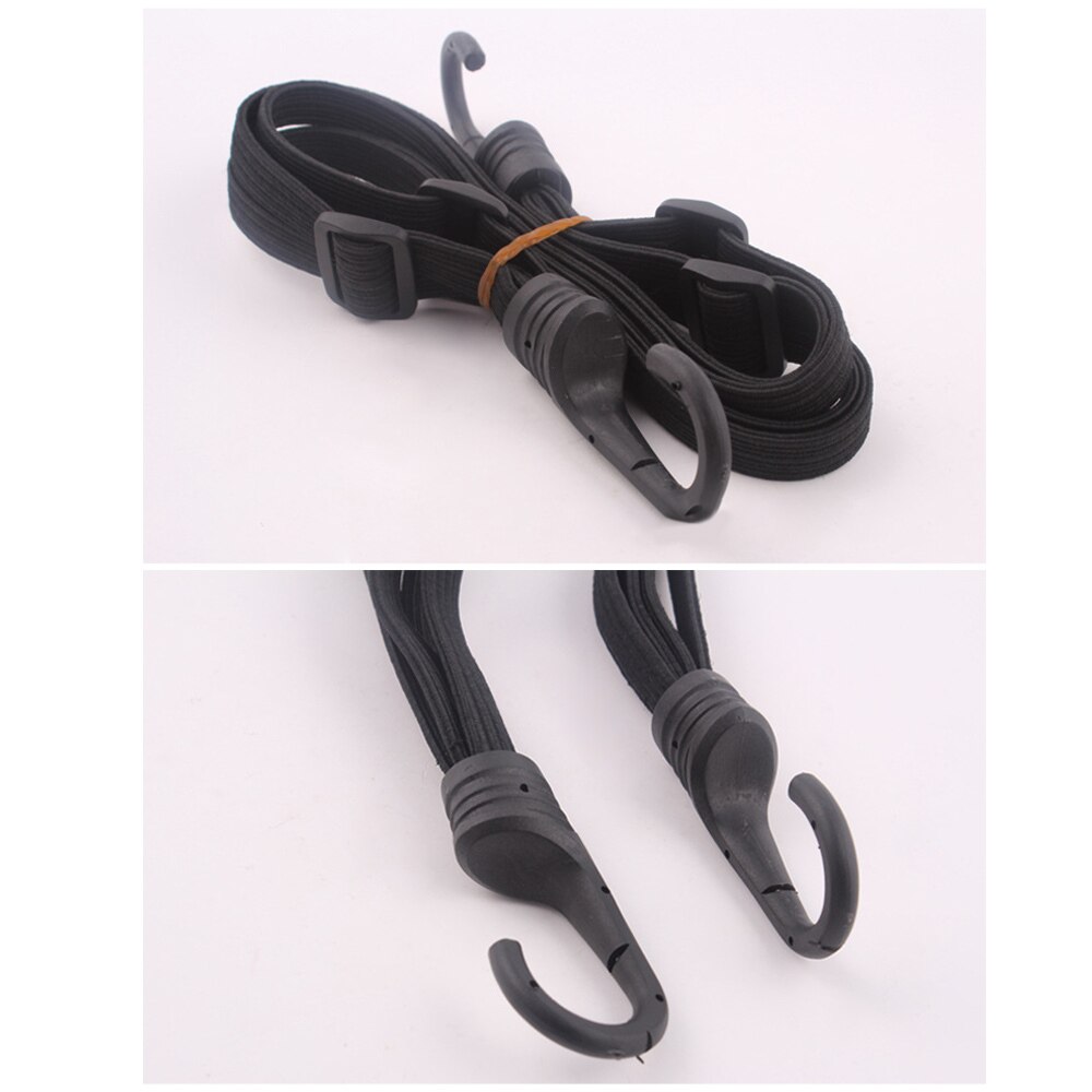 Silverline Set elastische spanbanden met haken - 8 mm dik - 900 mm lang