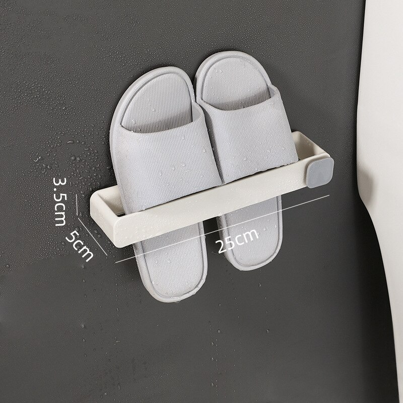 Slipper Gestell selbst klebendes Badezimmer einfacher Slipper Haken WC Drainage Gestell Zauberstab Schlafzimmer Aufbewahrung erschüttert Schuh Wäsche ständer: Blau