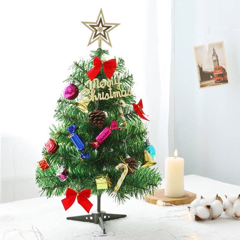 50cm mini juletræ skrivebord dekoration festival fest ornamenter jul til hjemmekontoret bar nsv 775