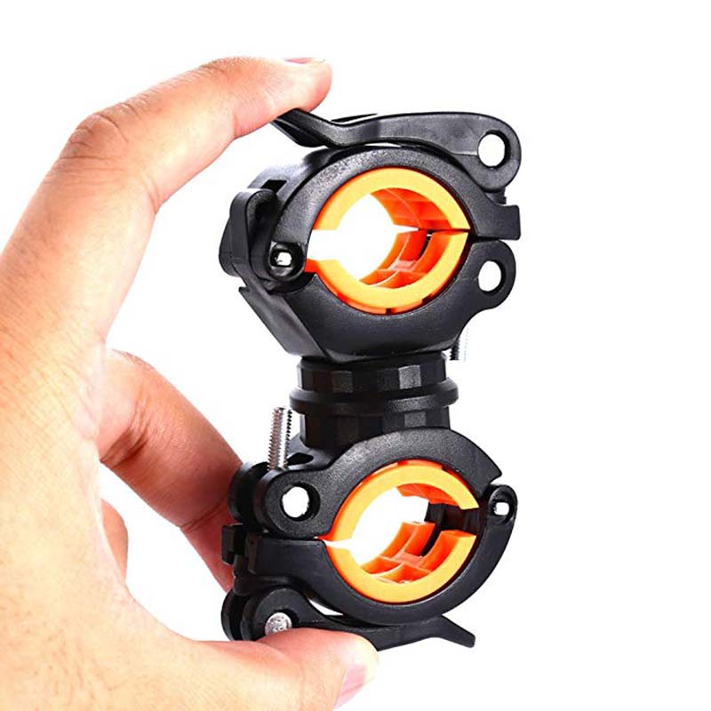 360 ° Drehung Radfahren Clip Klemme Taschenlampe Halterung Universal- Fahrrad Fahrrad LED Licht Taschenlampe Halterung Halfter