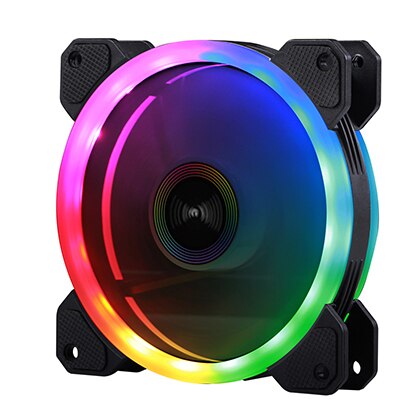 Great Wall PC Case Fan Cooler RGB 120mm 4pin LED Cooling Fans for PC Silent Heatsink 12V Dual Halo Computer Fan RGB Cooling: 8 Fans