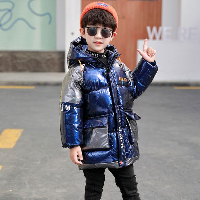 Meninos jaquetas 2021 casacos de inverno para baixo algodão com capuz outerwear crianças jaquetas para criança menino à prova vento outerwear 2 3 4 5 6 anos: 202 as picture / 8