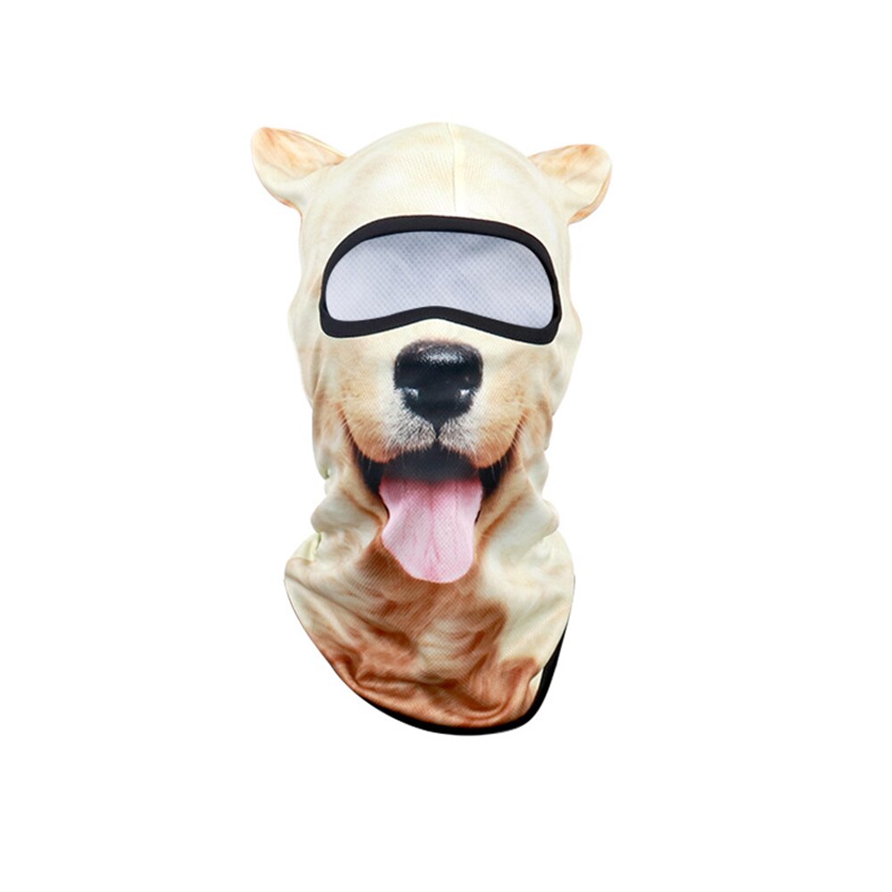 3D Animal Cat Dog Cute Animal Balaclava Windproof Skullies Beanie Cap Cool Hat Warmer Full Face Mask Neck Gaiter for Women Men: 02