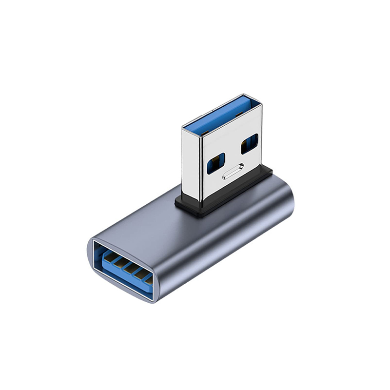 Nnbili adaptador usb 3.1 de 90 graus, 1-2 pacotes, ângulo esquerdo, usb um macho para fêmea, extensor de conversor para pc, laptop, carregador usba e muito mais: Branco