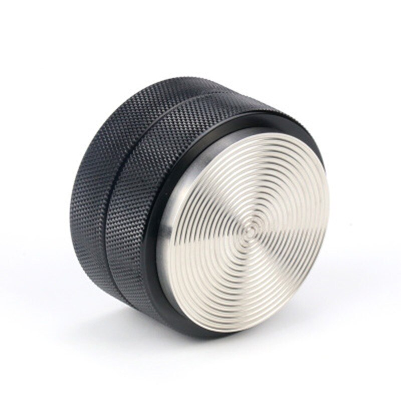 1/49/51/53/57. 5/58/58,35mm Chacate Schwarz Holz Tamper Kaffee Pulver Hammer mit 304 Edelstahl Basis Kaffee Zubehör: thread  51mm