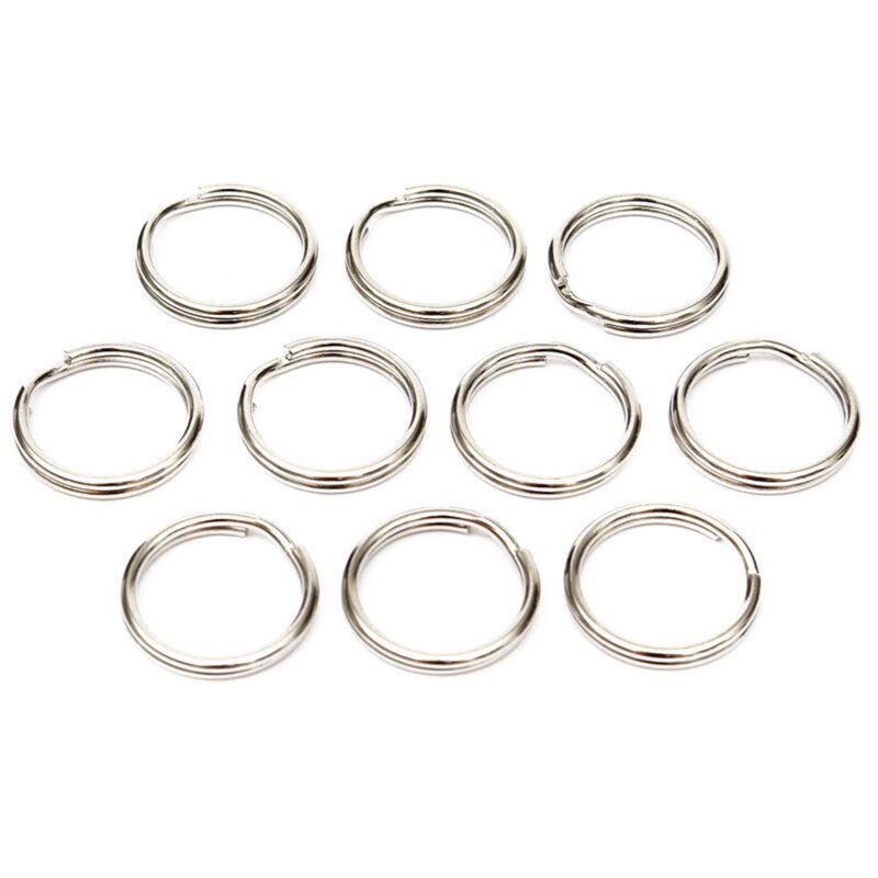 -1050 Pcs Split Sleutelhanger Sleutelhanger Sleutelhanger Lus Houder Sluitingen Keyfob Connector, 1000 Pcs 8Mm & 50 Stuks 25Mm