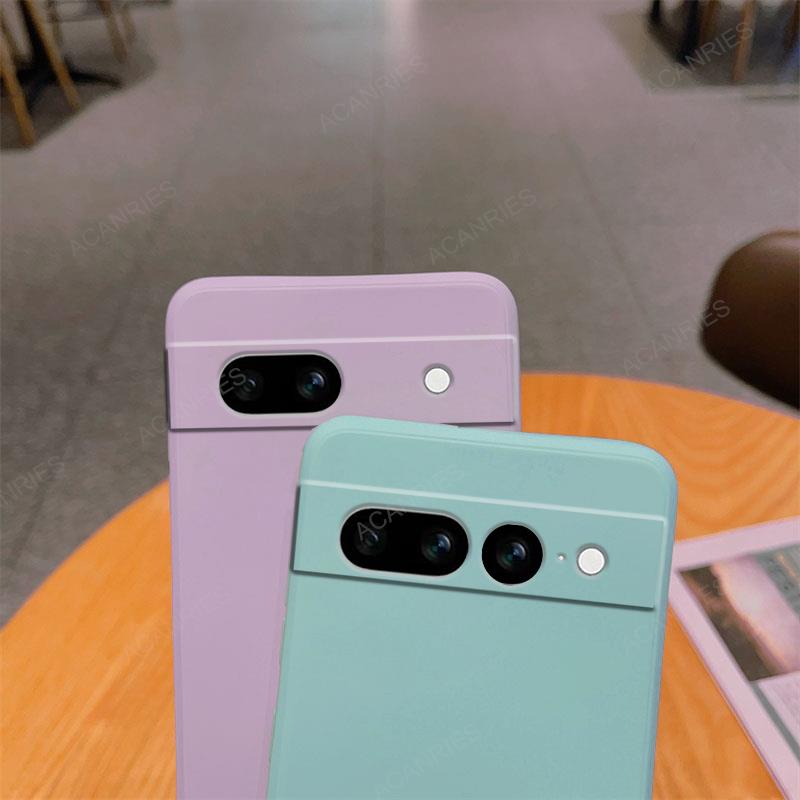 Correa para collar, cordón cruzado, funda de silicona líquida para Google Pixel 8 7 6 Pro 7A 6A, contraportada en Pixel7 Pixel6 A 7pro