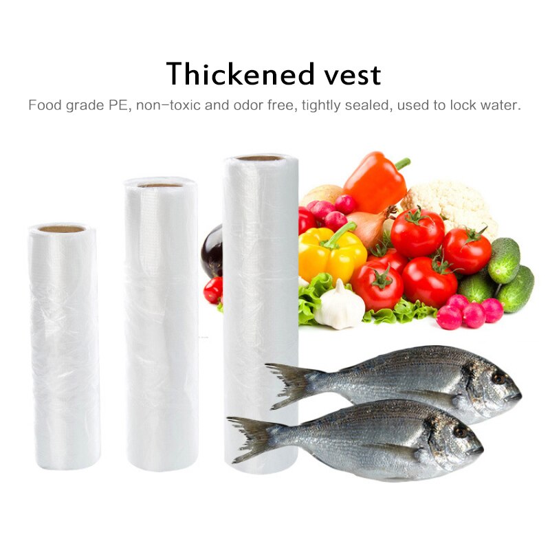 100 pièces paquets pour congélation alimentaire gilet-style conservation sac jetable pause casse-croûte fruits rouleau main déchiré rétrécissement en plastique Mylar