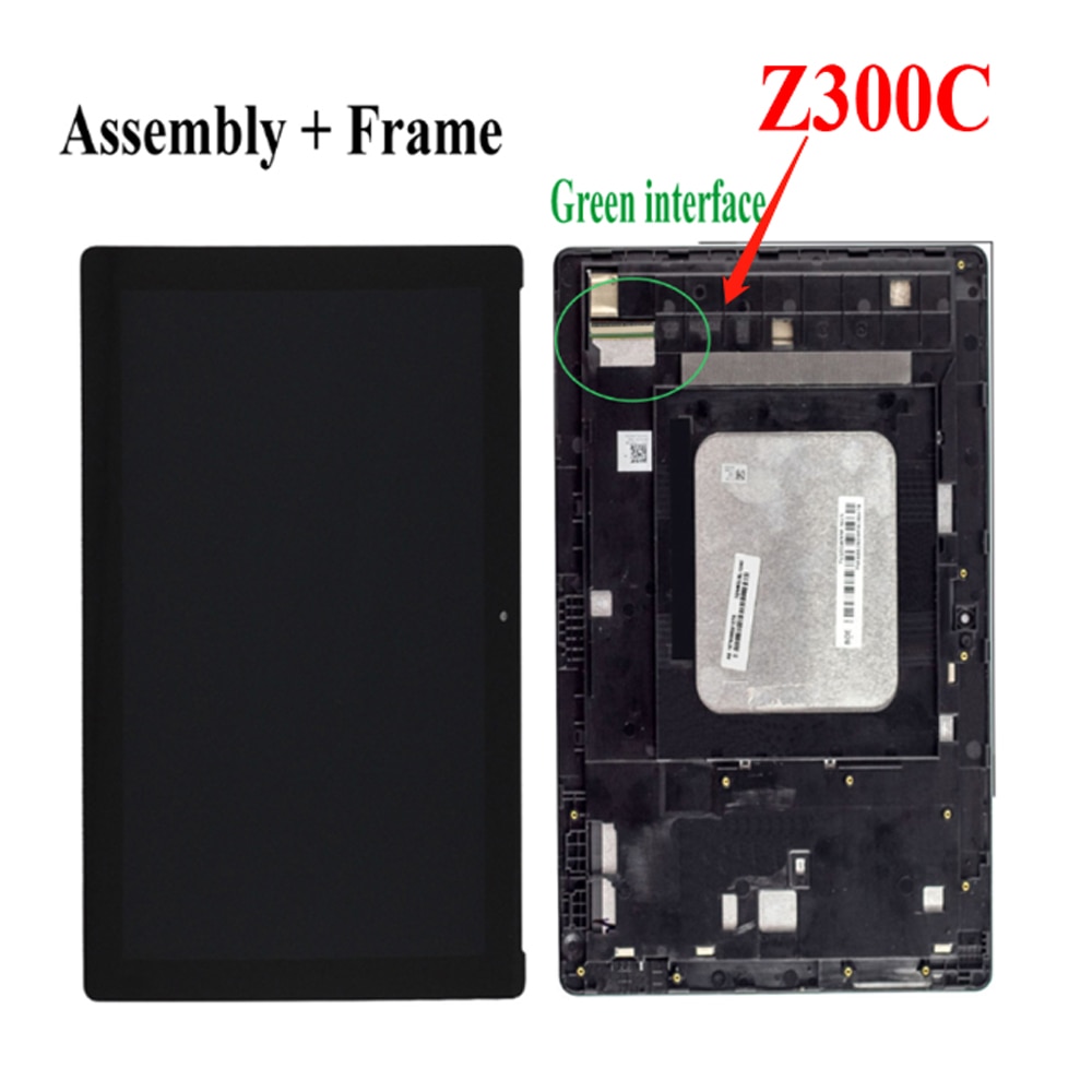 Weida per Asus Zenpad 10 Z300M Z301ML Z301MFL Z300CNL 1280*800 Lcd Display Touch Assemblea di Schermo con Cornice per asus Z300C Lcd