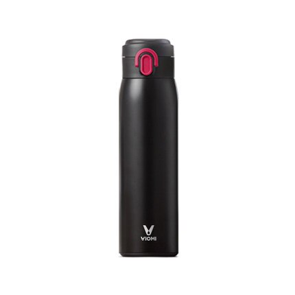 VIOMI-termo de acero inoxidable 300 de 316 ml, botella de agua, frasco al vacío, 24 horas: Black