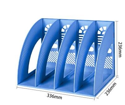 Document Stand Holder Office Desktop Plastic Tray File Holder Rack Storage Suppiles Book Magzine File Organizer Tray Rack Shelf: P