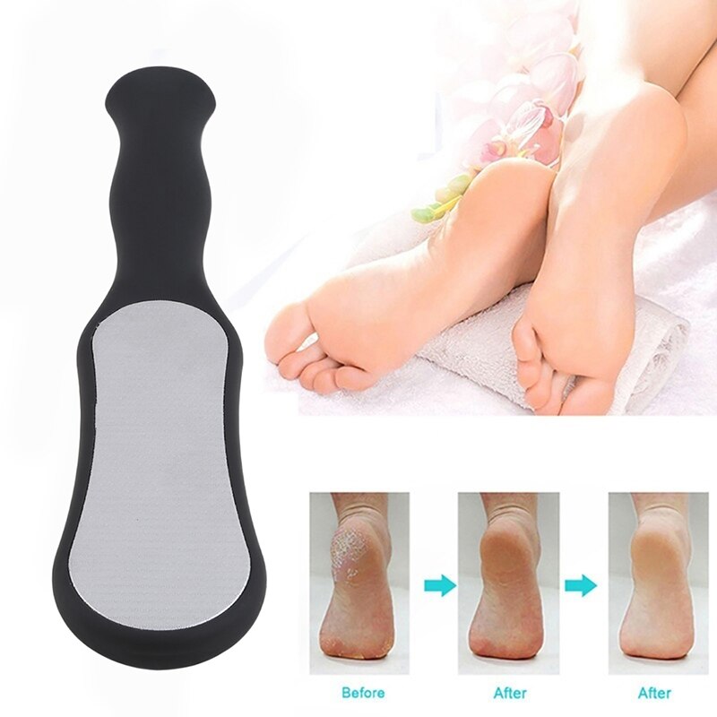 1pc rustfrit stål praktisk fod rasp hæl fil hård død hud callus remover eksfolierende pedicure pleje værktøj
