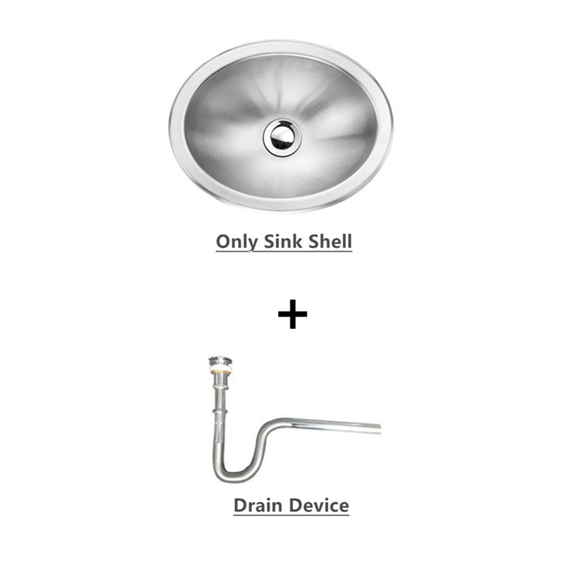JayCreer Stainless Steel Oval Sink For RV,Boat,Marine... ...