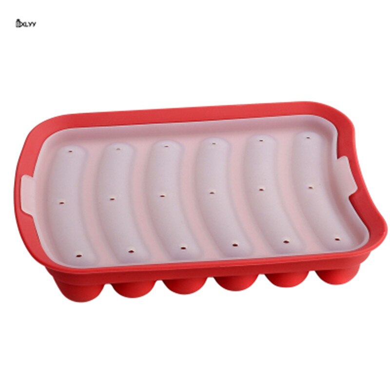 BXLYY 3 Couleurs Saucisse Faisant Moule bricolage à La Main En Silicone Burger Chaude Chien Fabricant Réutilisable Moule Cuisine Accessories.8z: 2