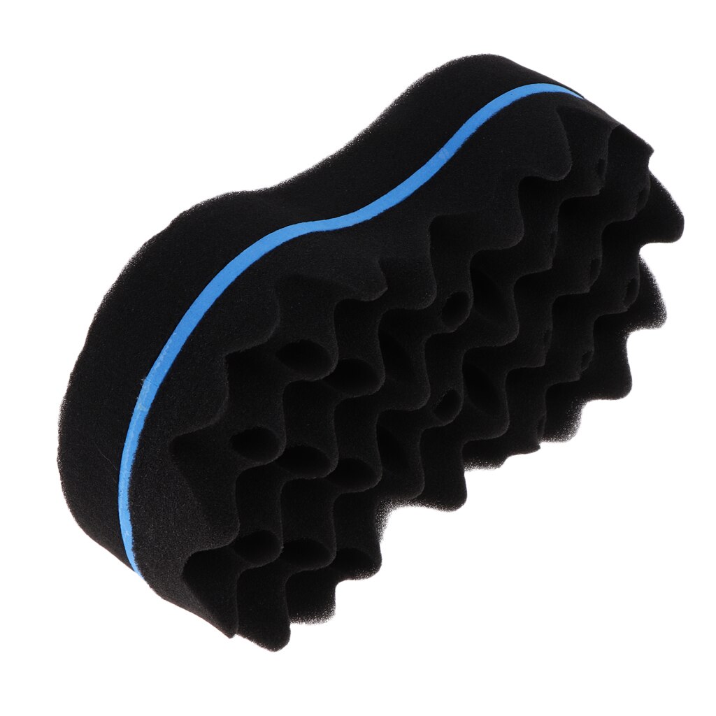 Curl Barber Twist Sponge Large Holes Hair Brush Double Sided Sponge Locking Twist Curling Coils Wave Male Boys and Female Girls