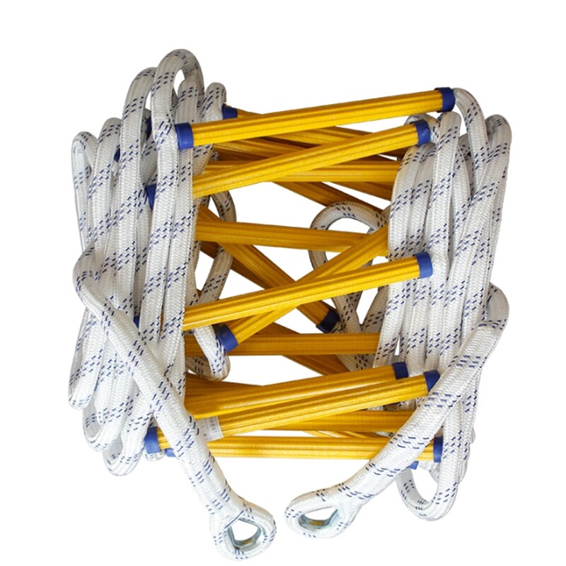 5M improved escape ladder wear-resistant reinforced non-slip soft fire inspection ladder rope ladder 18-20MM