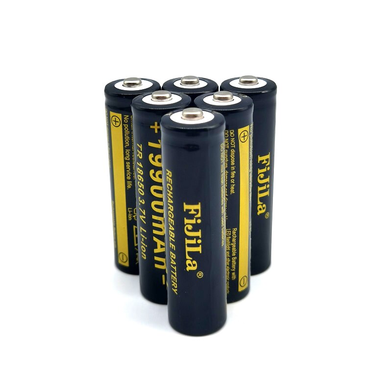 FiJiLa Original 19900mAh 3.7V 18650 Lithium ion batteries Rechargeable Battery For Flashlight Torch