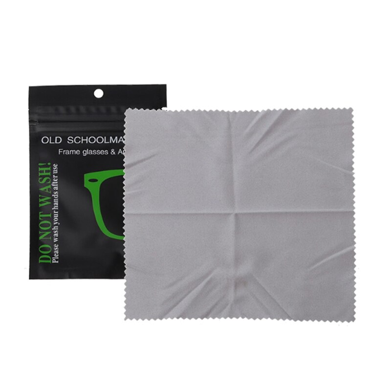 Chiffon microfibre Anti-buée pour lunettes, nettoyant pour lentilles, désembuage en daim réutilisable, accessoires pour lunettes: Default Title