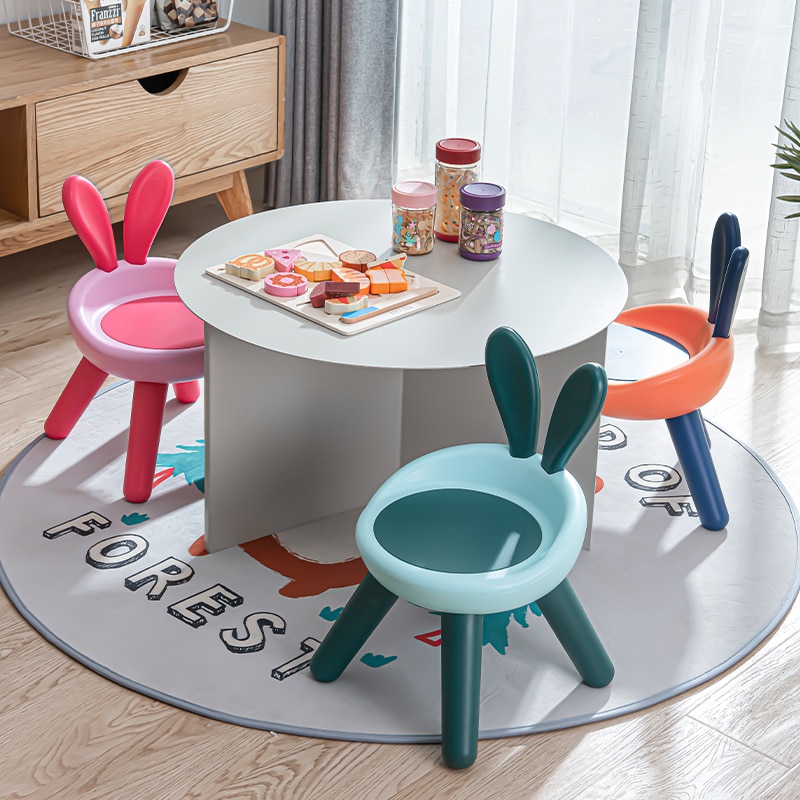 Chaise en plastique pour enfants dessin animé, avec et sans choix de musique, idéale pour l&#39;artisanat artistique, Snack temps, école à domicile, devoirs, pour enfants