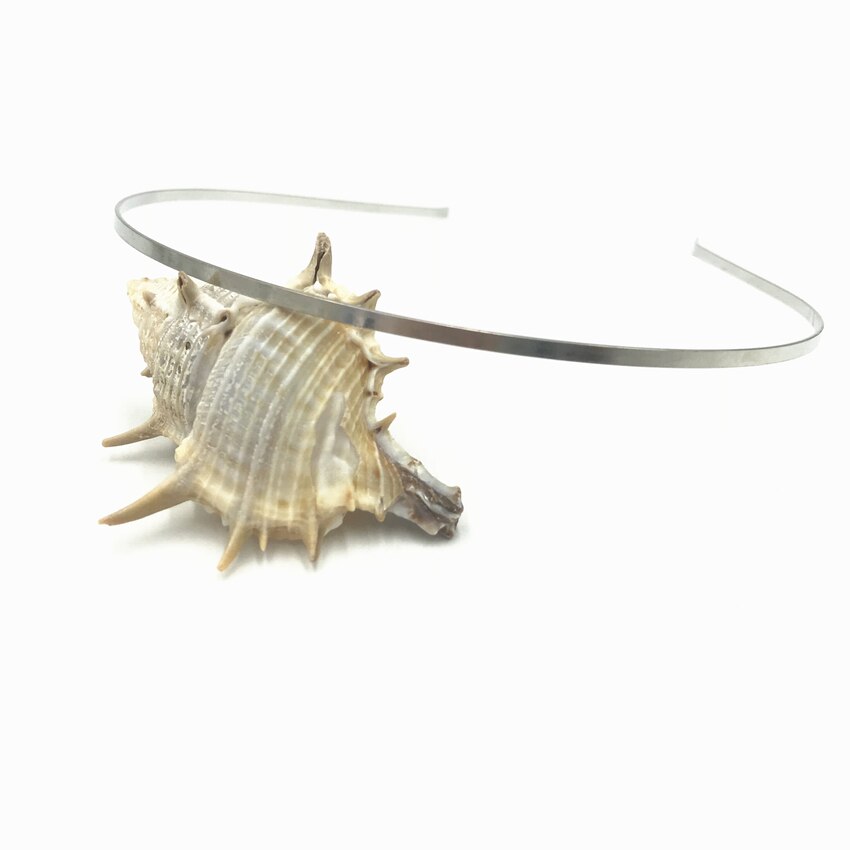 50 Pcs/Lot 1.2mm 3mm 5mm 7mm 10mm Metal Headband Silver Gold Black Hairband for Girls DIY Crafts Hair Hoop Headwear: green