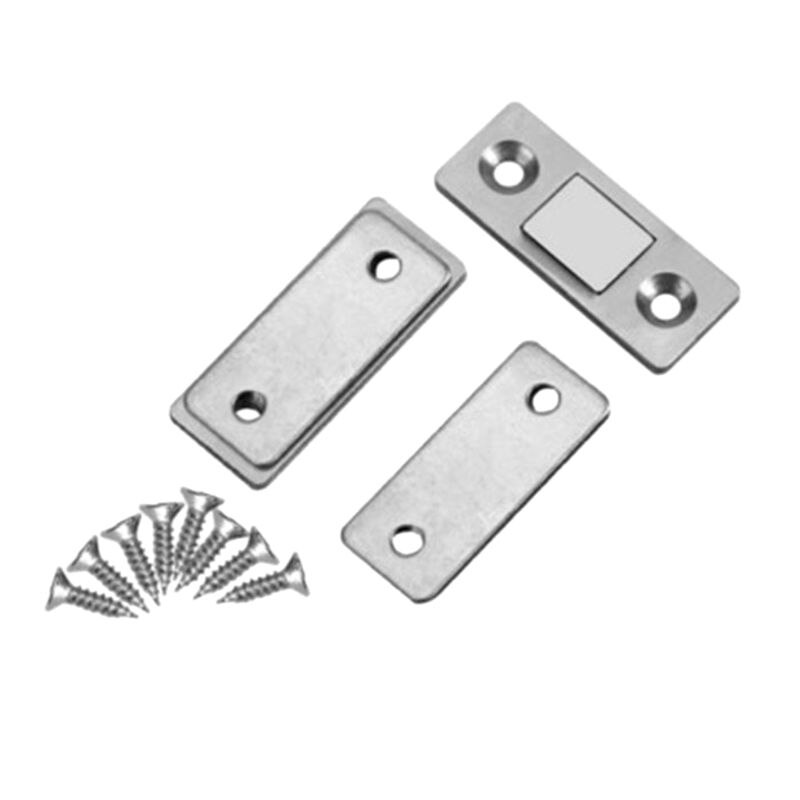 Flat Powerful Door Catches Closer Strong Magnet Catch Latch Stoppers Door Stop for Home Furniture Cabinet Cupboard Wardrobe Door