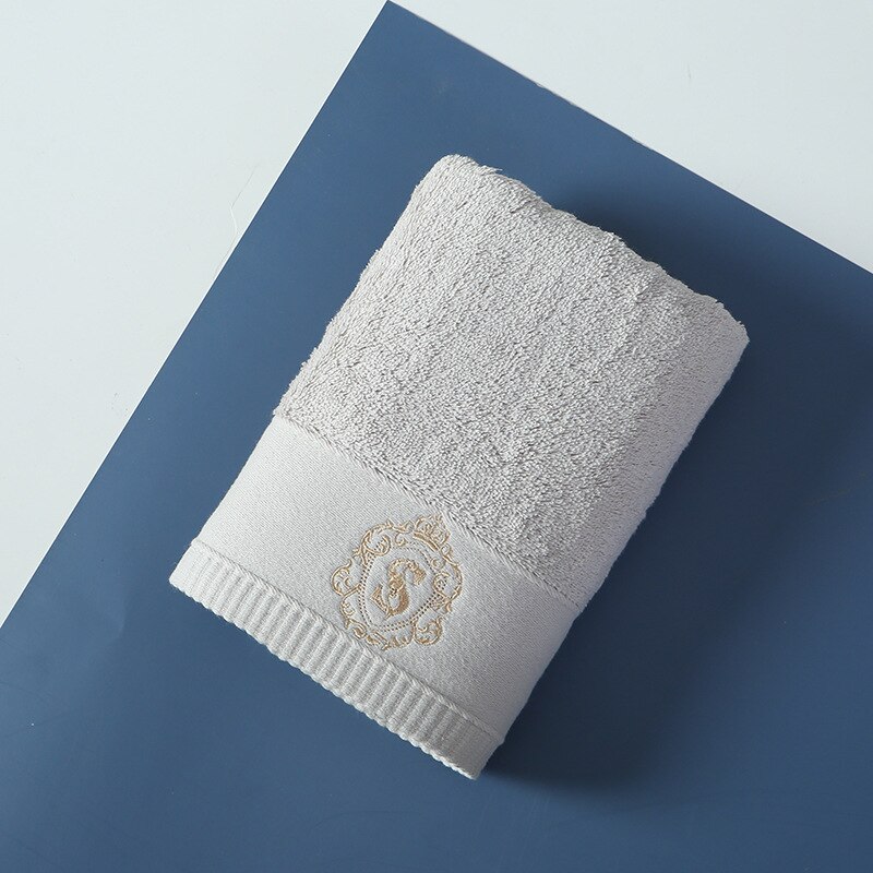 Hoogwaardige 100% Katoen Luxe Gezicht Badhanddoek Set Zachte Vijf Sterren Hotel Handdoeken Voor Volwassenen Serviette Sets 80x160cm: Dolphin Grey