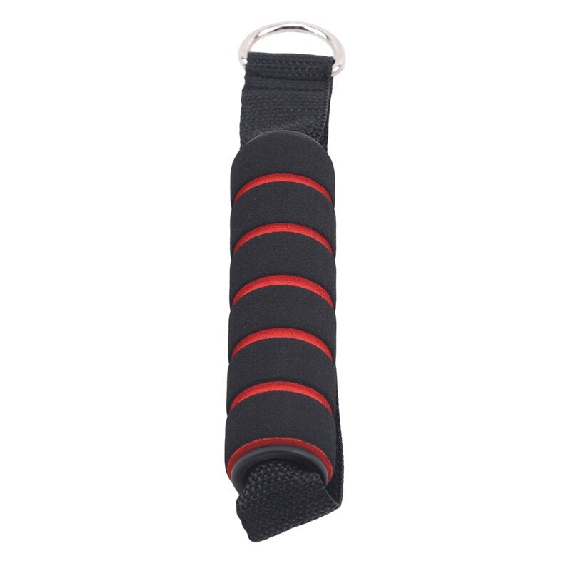 1 pièces Tricep corde câble attache poignée barre résistance gymnastique entraînement bande d-ring ressort tirer corde câble barre élastique: Red
