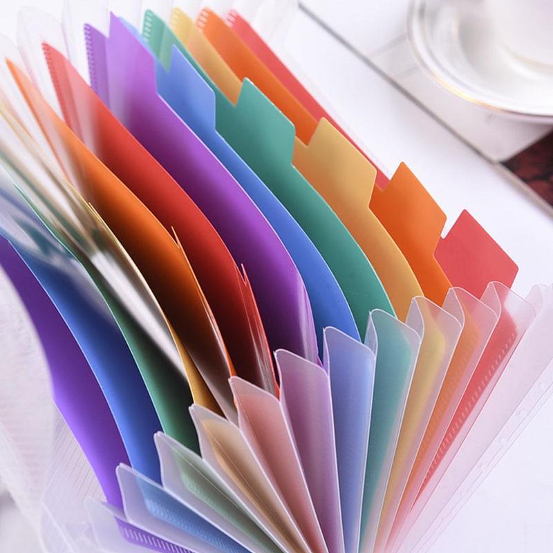 Vividcraft A6 Regenbogen Ausbau Datei Ordner Organizer Schicht Dokument 13 Lieferungen Büro Fichario Brieftasche Schreibwaren Organisieren L1B2