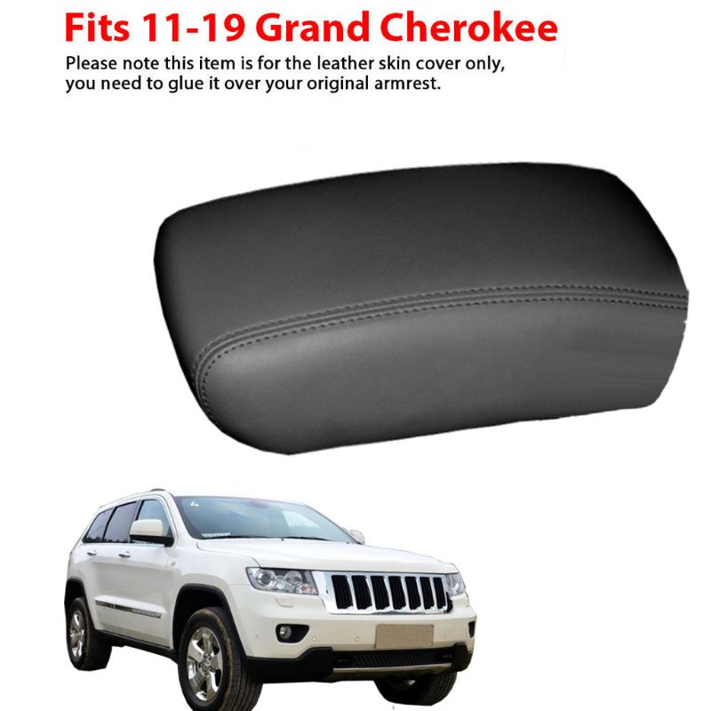 Console Armsteun Microfiber Leather Cover Voor J ~ Eep Grand Cherokee 11-19