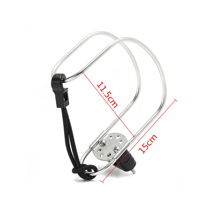 Stainless Steel Boat Horseshoe Bracket Life Buoy Swimming Ring Holder With Plastic Mount Swimming Diving Pool Accessories