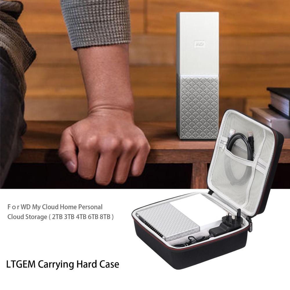 LTGEM EVA Hard Case für WD My Wolke Hause Persönliche Cloud Lagerung (2TB 3TB 4TB 6TB 8TB) -einzel Stick Fall