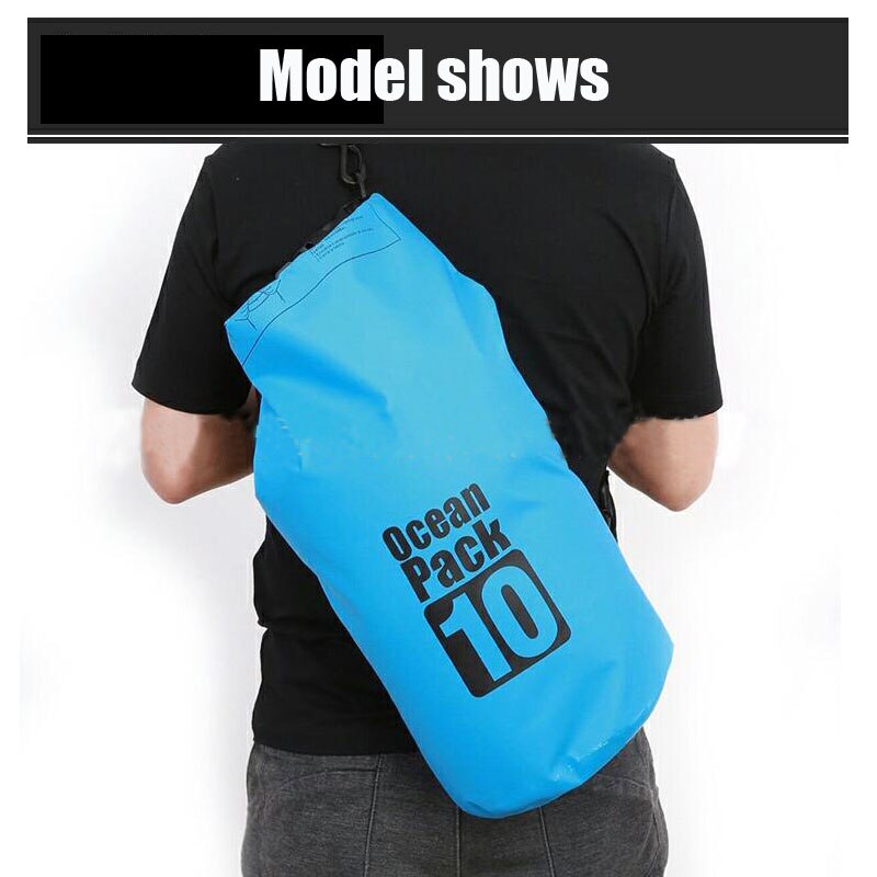 PVC Waterproof Dry Bag 2L 5L 10L 20L 30L Outdoor Diving Foldable Man Women Beach Swimming Bag Rafting River Ocean backpack
