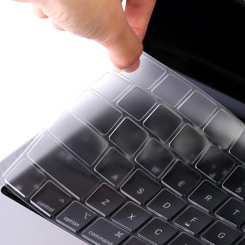 English Language EU Layout Keyboard Protector For Macbook Pro 14 A2442 16 A2485 Silicone Cover: Transparent