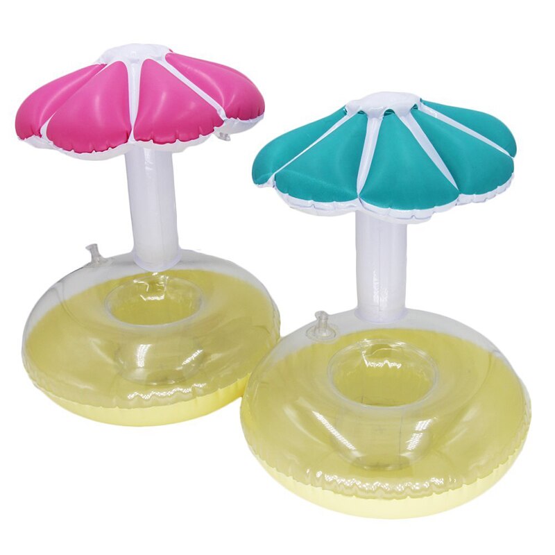 Paraplu Houder Groen Pvc Zwembad Speelgoed Leuke Coaster Drink Cup Drijvende Opblaasbare Mini Fanny Decoratie Voor Beach Party