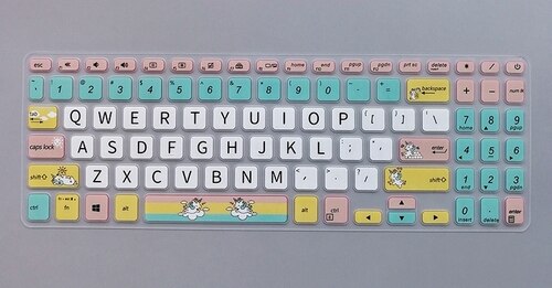 Laptop Toetsenbord Cover Voor Asus Asus X515 Toetsenbord Film Laptop15 Ultra-Dunne Tpu Bescherming 15.6-Inch Laptop Beschermende film: type6