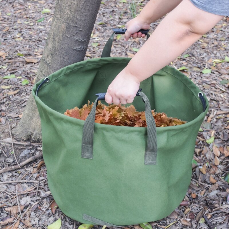 Large Capacity Outdoor Home Garbage Storage Bag Reusable Garden Leaf Garbage Yard Waste Bag