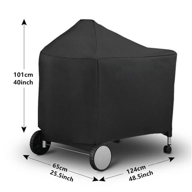 8 Maten Buiten Barbecue Hoes Stof En Waterdichte Weber Zware Barbecue Hoes Regen Proof Buiten Barbecue Cover Rond: Bordeaux