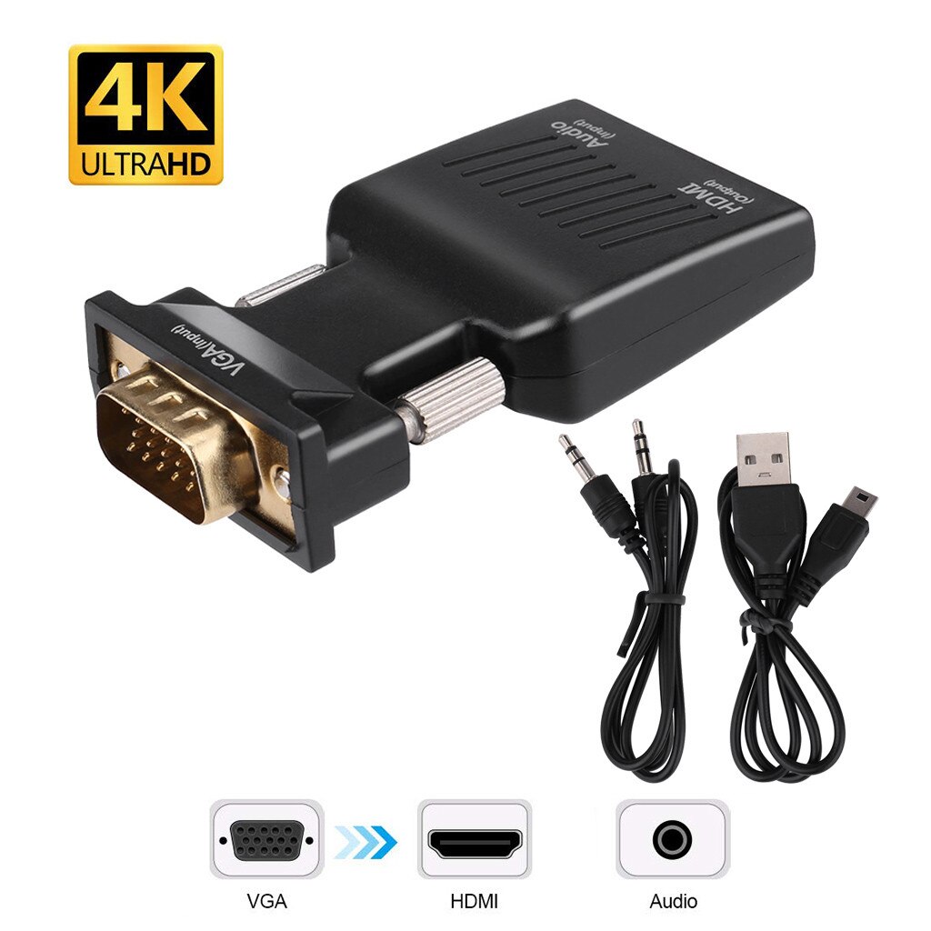 USB 3.0 to DVI VGA HDMI HD LAN Ethernet RJ45 Gigabit 4 IN 1 Converter Adapter USB Hubs: D