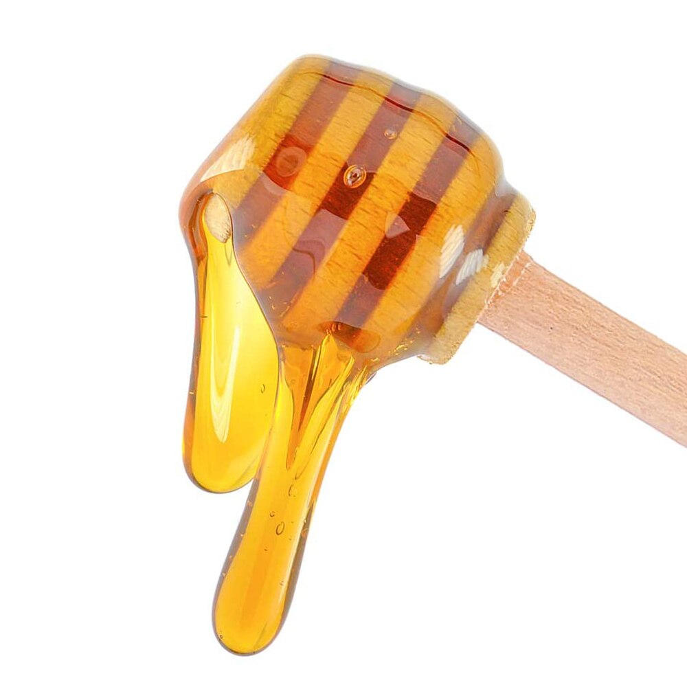 50 Stks/set Mini Honing Roer Bar Mengen Handvat Pot Lepel Honing Dipper Sticks Voor Honing Jar Koffie Melk Thee Benodigdheden keuken Gereedschap