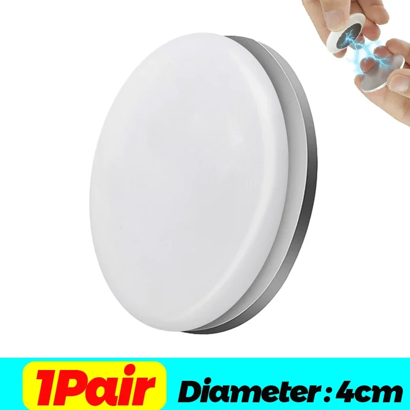 1/10 pares de pesas magnéticas para cortina, reutilizables, fuertes, magnéticos, impermeables, imán para cortina de ducha, pesas para cortinas, suministros para el hogar: Blanco