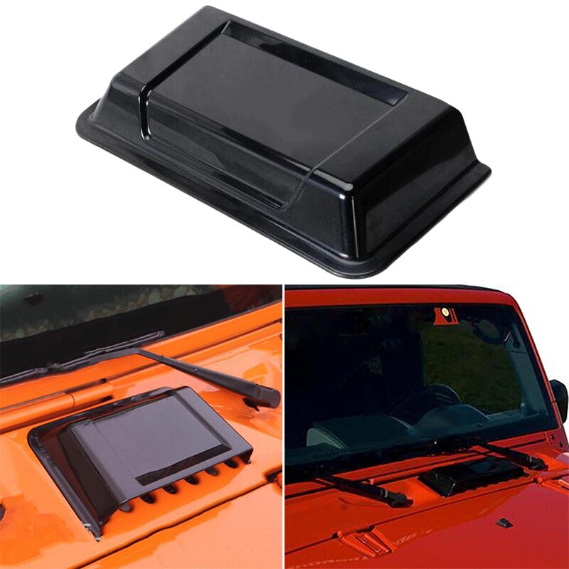 ABS Plastic For 98-18 Jeep Wrangler TJ JK Cowl Hood Heater Pro Useful Replacement Universal