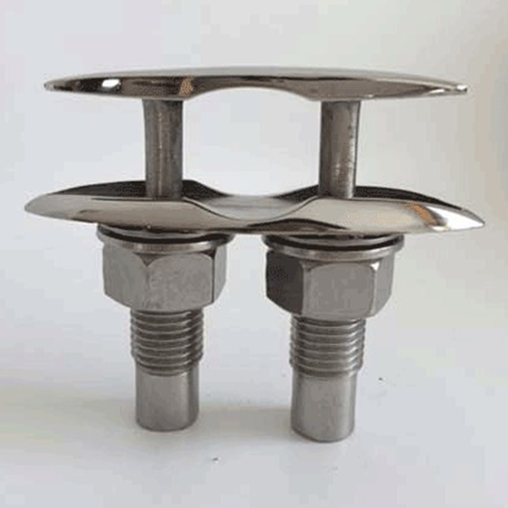 Stainless Steel Marine Flip Up Folding Pull Up Cleat (5inch), Boat Parts Marine Hardware