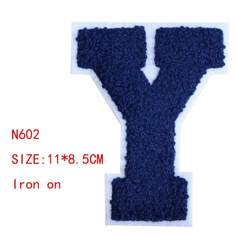 1 Stck Ziffer, Englisch buchstaben Handtuch stickerei Symbol Eisen auf Patch für Kleidung DIY Streifen Kleidung Patchwork Brauch Abzeichen: N602